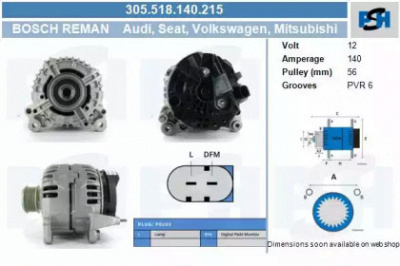 CV PSH 305518140215 -  Генератор
